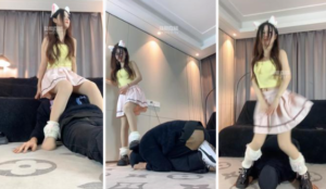 【女生也能很暴力】可爱小主暴力虐打-97LZTD-8343113