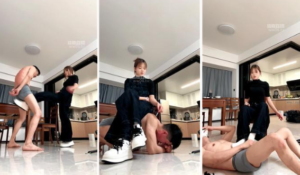 【小琼】小白鞋白袜踢踹胯下辱【双视角版】-97LZTD-8343276