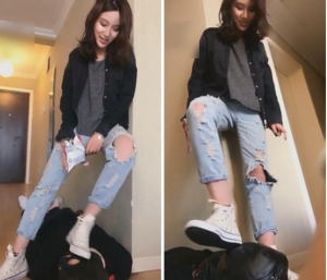 【小贝】骑乘钻裆踩踏口水