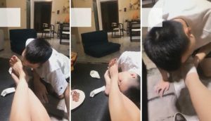 【小贝】深夜板鞋短白棉袜调狗