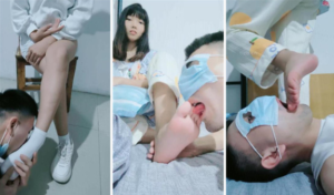 【可可黎黎子】小白鞋棉袜裸足恋足舔【完整版】-97LZTD-94799