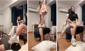 【沐沐】双S-纹身小妹脏鞋跳踩【双视角版】-97LZTD-147032