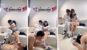 【二狗】素人情侣主-脏鞋白袜脚下奴-97LZTD-34841