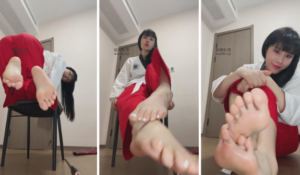 【第一视角】【松紫大大】跆拳道丝酸臭玉足-97LZTD-34872