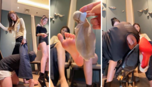 【艾琳】和闺蜜餐厅调教恋鞋狗-97LZTD-34960