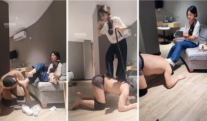 【香芋朱朱】闻舔脏鞋白袜-鞭打抽耳光【双视角版】-97LZTD-35007