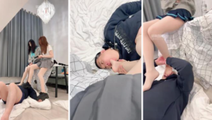 【林初】双S-学生妹首调骚贱奴【双视角版】-97LZTD-35083