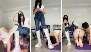 【静御殿下】情侣奴-奴下奴-长靴捂白袜-97LZTD-35086