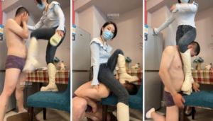 【海海】狠抽耳光-脏长靴碾压踩-97LZTD-35120