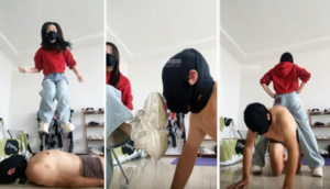 【静御殿下】抽耳光-掐乳-舔超脏鞋底白袜-97LZTD-35213