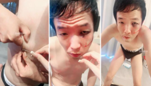 【黛樱】缝嘴耳光皮鞭-97LZTD-35227