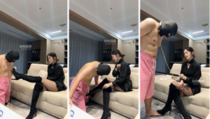 【阿芙乐尔】教训欠钱不还的无赖-踢裆夹头电棍按摩-97LZTD-35277