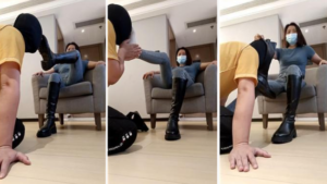 【芒果】长靴原味白袜气味辱-97LZTD-35285