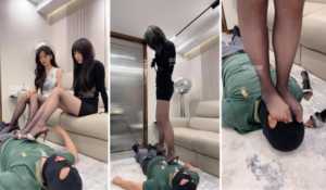 【樱桃大大】桌底伺候两位车模用餐-97LZTD-35324