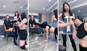 【麋鹿银儿】双S暴虐女奴耳光浓痰踩踏全身凌辱-97LZTD-35390