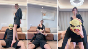 【戴安娜】臭脚丫狂舔-坐脸腿绞窒息-97LZTD-35584