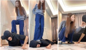 【女生也能很暴力】艺校女神白袜踢踹暴揍-97LZTD-35607