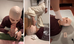 【冉冉】保鲜膜全包-挑战深喉插吐-97LZTD-35781