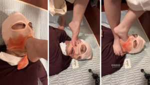 【冉冉】保鲜膜全包-挑战深喉插吐-97LZTD-35781