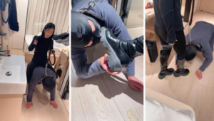 【狠心小妈】骑马骑脖-长靴碾压踩-喂圣水-97LZTD-35810