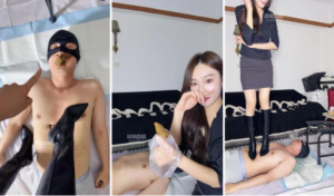 【千奈】长靴黑丝美腿踩奴才-97LZTD-35907