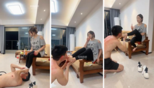 【琼爷】健身女神吊绑教练狗鞭打【双视角版】-97LZTD-35917