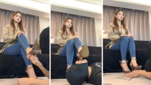 【女生也能很暴力】胯下羞辱-高跟美腿踩-97LZTD-35951