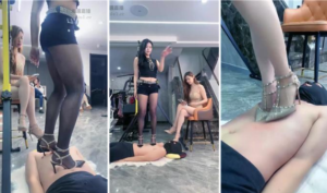 【麋鹿银儿】双S高跟踩炫舞痛到绝望踢裆骑马恋足-97LZTD-35958