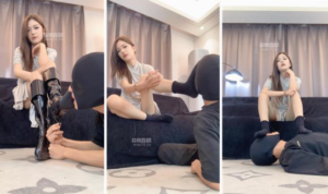 【女生也能很暴力】车模S长靴踩踏-97LZTD-35999