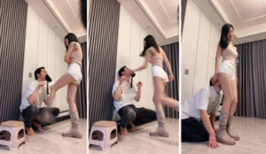 【奈何】丝袜塞嘴踢踹-长靴踩【双视角版】-97LZTD-36023