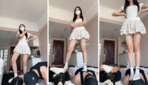 【泡芙】可爱小主白袜踩兄弟奴-97LZTD-36119