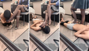 【佚名情侣】绿奴品尝臭脚丫-97LZTD-36196