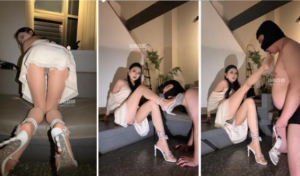 【水晶熊】纹身小妹高跟凉鞋踩-97LZTD-36280