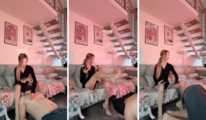 【染柒麻麻】高跟肉丝踢裆-抽耳光-97LZTD-36291