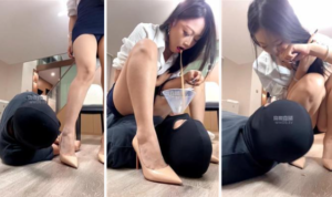 【蓓蓓】骑狗背-散鞭抽-高跟踩-97LZTD-36333