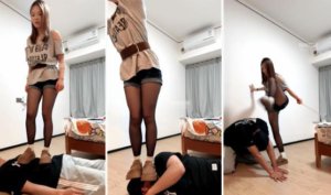 【小琼】勃肯鞋白袜踩贱奴-97LZTD-36375