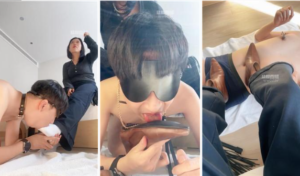 【淡颜】鞭打威胁舔短靴白袜-97LZTD-36636