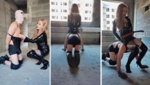 【魔鬼天使】长靴女神S户外遛狗-97LZTD-36656