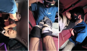 【素人饮水机】车内网袜挑逗司机-97LZTD-46877