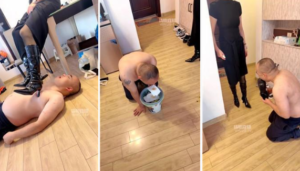 【可可夫妻】把绿帽老公抓回家惩罚-97LZTD-46998